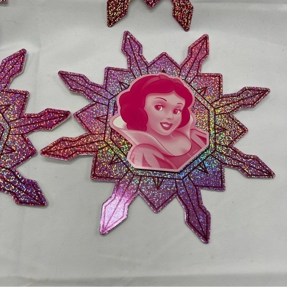Vintage Disney Store Holiday Snowflakes Store Display Props Princess - Picture 5 of 6